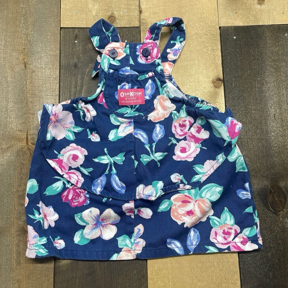 Vintage OshKosh Baby B'Gosh 18mo Floral Ballet Company Bubble Romper